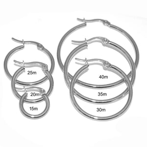 Lhe83-2359 Stainless Steel Hoops Variety Sizes & prices Minimum 10pcs***