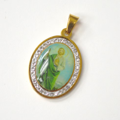 Lhssp86-32249 Saint Jude Stainless Steel Medallion