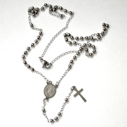 Lhn87-35S-3 Stainless Steel Rosary  SAN BENITO  22''Minimum 2pcs out of stock!!!