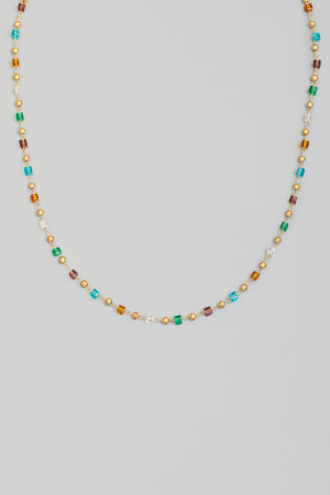 Lhn9882 Fashion Necklace Multi Color Beads