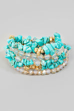 Load image into Gallery viewer, Lhb94893 Fashion Bracelet Multi Beaded Chips 5 Available Colors