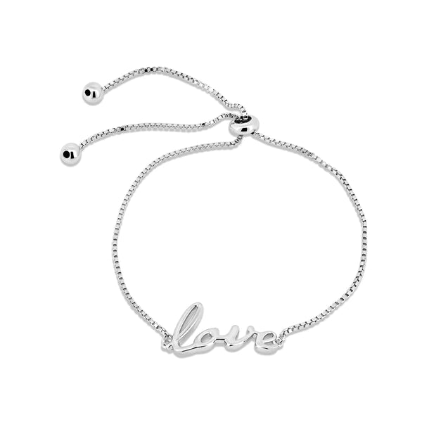 Lhb900620 Sterling Silver Love Bracelet Adustable