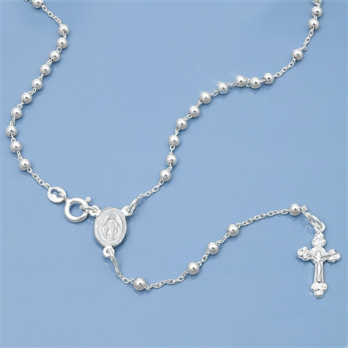 Lhn100259-18'' Sterling Silver Rosary