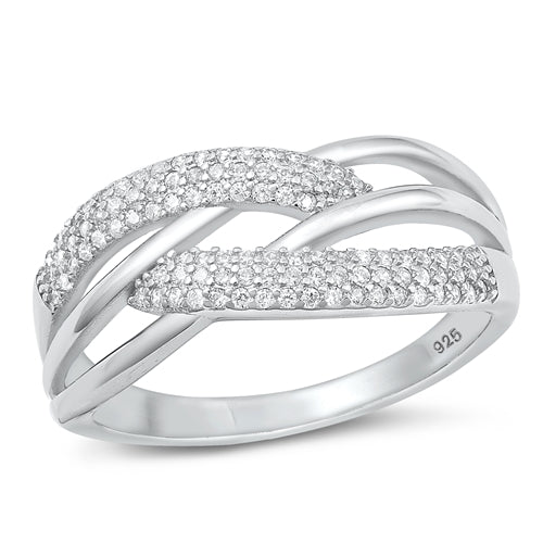 Lhr9107447 Sterling Silver Ring Wrap Cz