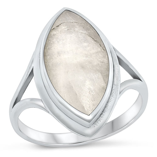 Lhr1316779 Sterling Silver Ring Real  Moonstone