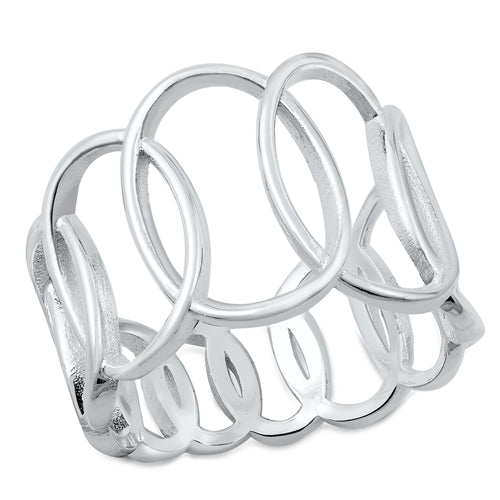 Lhr9145110 Sterling Silver Ring Wide Open Design