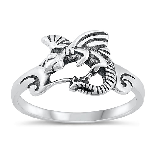Lhr9145260 Sterling Silver Dragon Ring