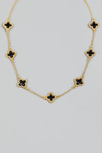 Load image into Gallery viewer, Lhn9158 Fashion Necklace Gold Chain Clear Beaded Clover 2 Colors