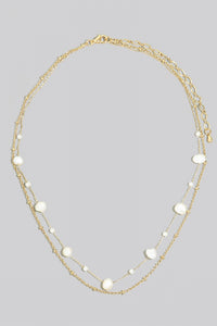 Lhn91923 Fashion Necklace Double Strand & Pearls