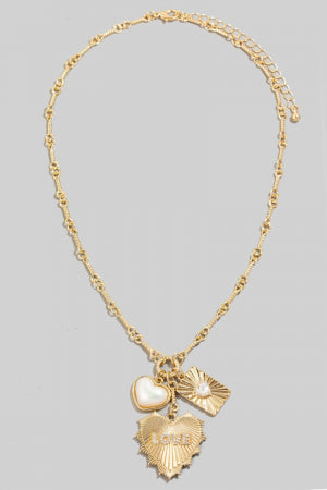Lhn92253 Fashion Charm Heart Necklace