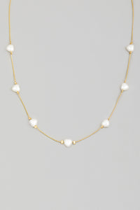 Lhn9295 Fashion Necklace Pearl Hearts