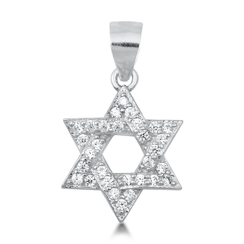 Lhp9318518 Sterling Silver Star of David 18'' chain