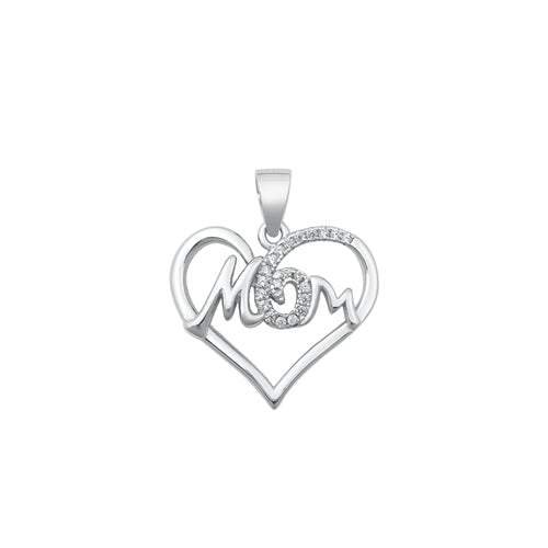 Lhp9318600 Sterling Silver Mom Necklace & 18'' Chain