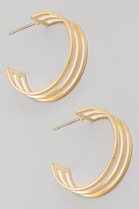 Lhe983533 Fashion Hoop Gold & Silver