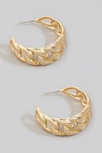 Load image into Gallery viewer, Lhe93761 Fashion Hoop Earring Silver &amp; Gold