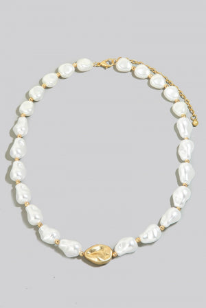 Lhn92542 Fashion Necklace Faux Pearl