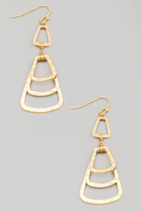 Lhe94221 Fashion Gold Earring Hammered