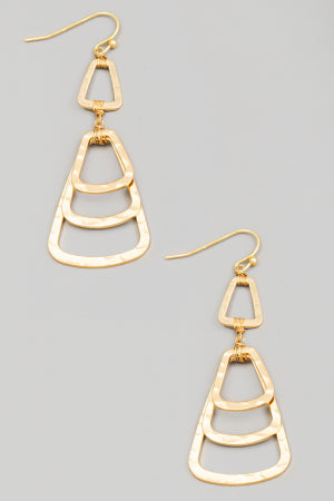 Lhe94221 Fashion Gold Earring Hammered