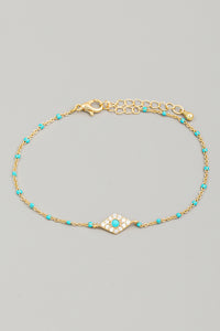 Lhb94277 Fashion Eye Bracelet Blue & Turquoise