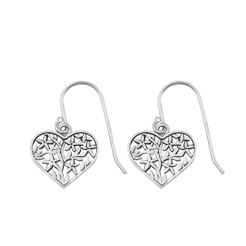 Lhe9442439 Sterling Silver Plain Heart Earring