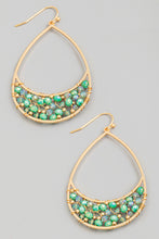 Load image into Gallery viewer, Lhe94558 Fashion Earring Beaded Hoop