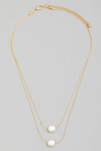 Load image into Gallery viewer, Lhn94677 Fashion Necklace Double Pearl