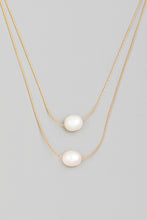 Load image into Gallery viewer, Lhn94677 Fashion Necklace Double Pearl