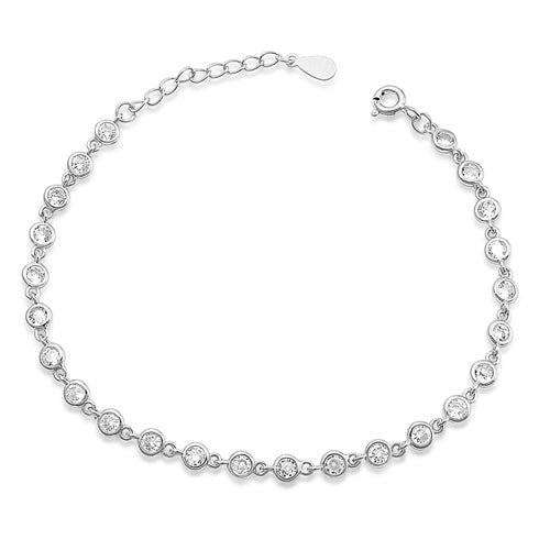 Lhb9510638 Sterling Silver Cz Bracelet