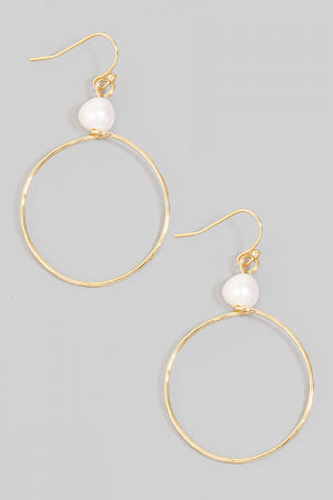 Lhe9515 Fashion Hoop Earring & Pearl