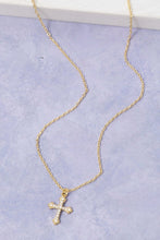 Load image into Gallery viewer, Lhn965689 Fashion Gold Dipped Cross Necklace