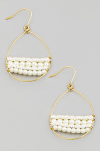 Lhe97015 Fashion Hoop Pearl Earring