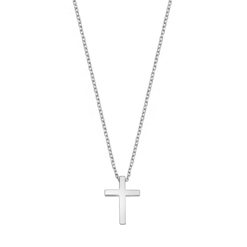 Lhn9711096 Sterling Silver Plain Cross Necklace