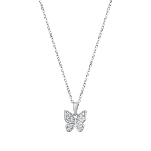 Lhn9711197 Sterling Silver Butterfly Necklace