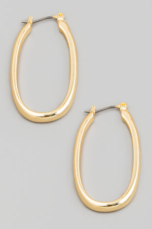 Lhe972119 Fashion Hoop Oval  Earring