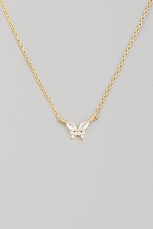 Lhn97405 Fashion Necklace Butterfly Crystal