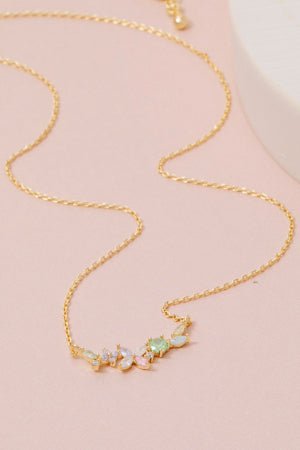 Lhn97859 Fashion Necklace Multi Color Flower