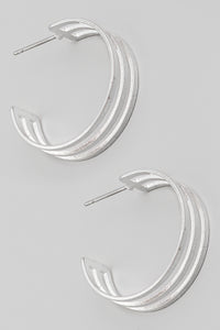 Lhe983533 Fashion Hoop Gold & Silver