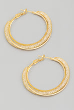 Load image into Gallery viewer, Lhe99015 Fashion Earring Hoop gold &amp; silver