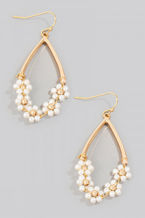 Lhe991533 Fashion Earring Drop Flowers