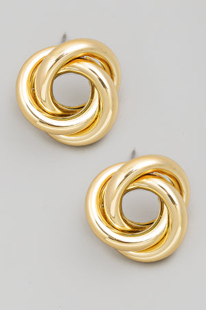 Lhe97865 Fashion Earring Open Knot