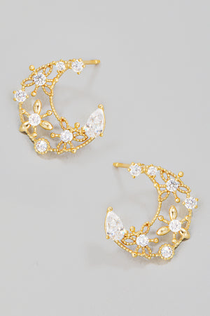 Lhe98220 Fashion Moon Earring