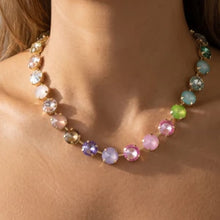Load image into Gallery viewer, Lhn900769 Fashion Necklace Crystal Multi Color Pastels &amp; Winter Colors