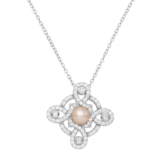 Lhp01159 Sterling Silver Pearl Necklace