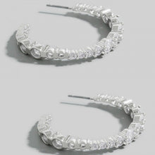 Load image into Gallery viewer, Lhe194939 Fashion Hoop Cz Silver Earring