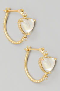 Lhe72869 Fashion Heart Earring