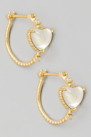 Lhe72869 Fashion Heart Earring