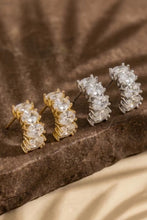 Load image into Gallery viewer, Lhe84199 Fashion  Double Cz Huggie Earring