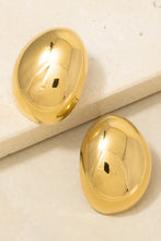 Load image into Gallery viewer, Lhe97169 Fashion Earring Gold Dipped Stainless Steel Dome