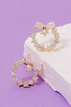 Lhe97869 Fashion Earring Color Cz & Brass