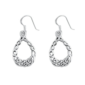 Lhe4414159 Sterling Silver Tear Drop Open Earring